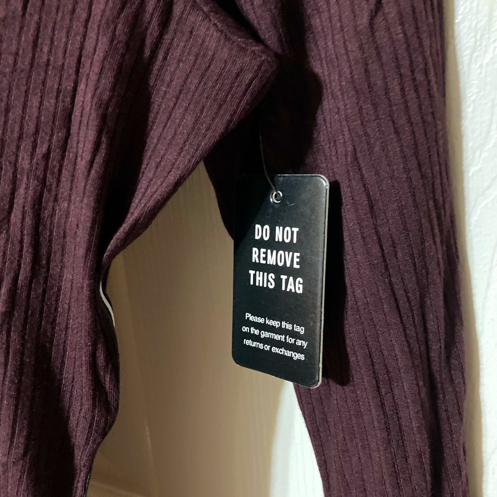 Express Ribbed Square Neck Sheath Dress - Picture 6 of 9